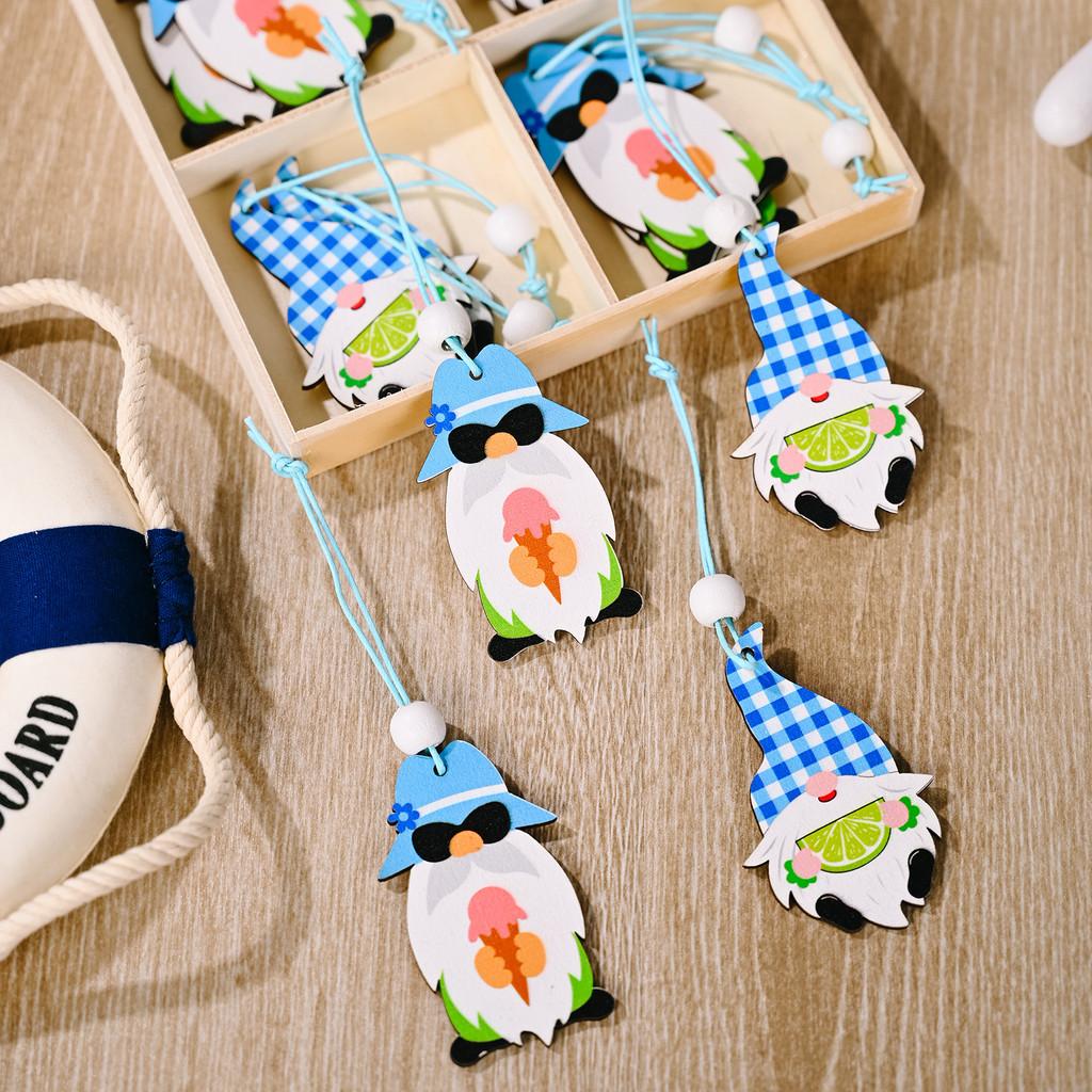 

Charming Summer Wooden Decoration With Four Compartments For Beach Decor Lovers Summer Box B