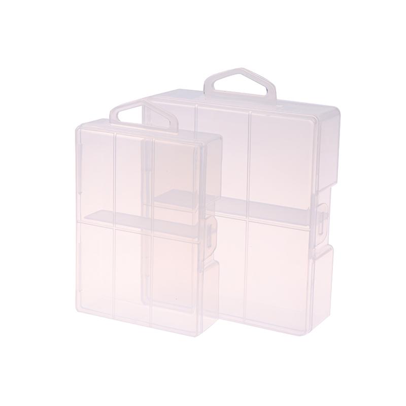 Battery Storage Holder Plastic Transparent Container For Maximum 24 X Aa Aaa Batteries Organizer Box Case