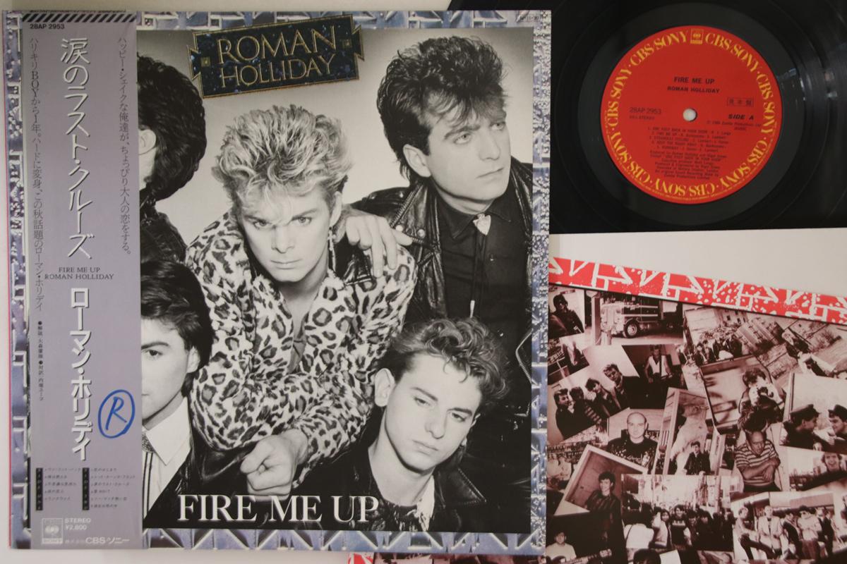 

LP Record ROMAN HOLLIDAY - Fire Me Up 28AP2953PROMO CBS SONY 1984 Japan Obi Rock Used