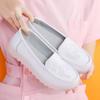 Versatile new nurse shoes women's flat non-slip white jelly soft sole breathable not tired foot hospital work shoes