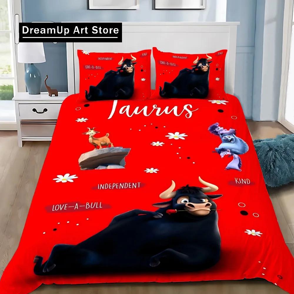 Cute Animal F-Ferdinand Printed Bedding Set Boys Girls Twin Queen King Size Duvet Cover Pillowcase Bed boys Adult Birthday Gifs