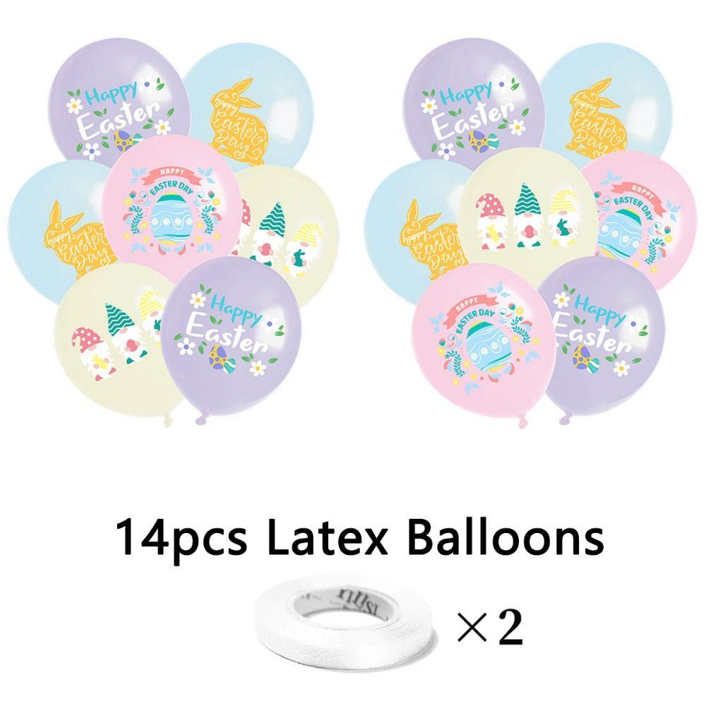 Creative Easter Party Decorations Cute Happy Easter Decor Handmade Rabbit Egg Banner  Cake Supplies