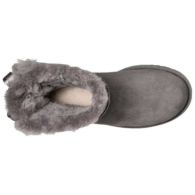 (WMNS) UGG Mini Bailey Bow II Boot Snow boots Grey Women's 1016501-GREY