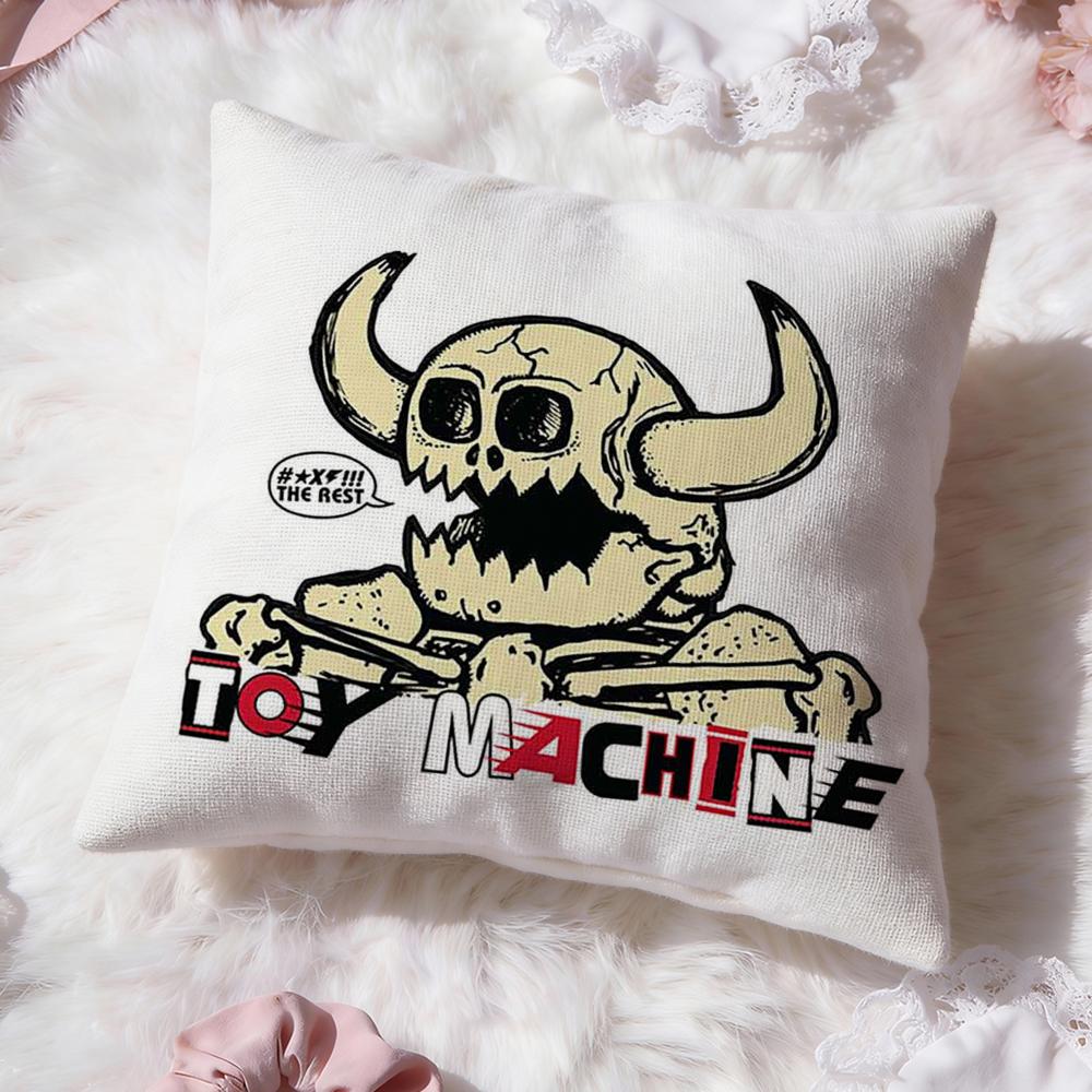 T-Toy MachineS Skate Cushion Cover Premium Comfort Reversible Pillow Cove -Two In One Design for Any Room & Car Interior