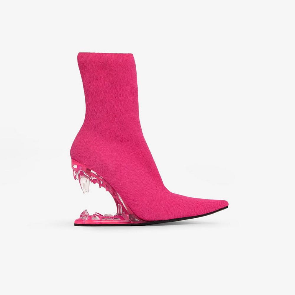 Fashion 11cm Hollow Out Heel Wedges Booties,Ankle Boots,Women Stretch Botas,Fetish Shoes.Slip On,Black,Pink,Green,Red,White,Dropship