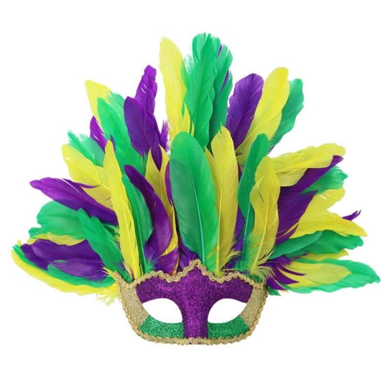 Masquerades Mask Venetians Halloween Costume Mask Mardi Gras Mask Cosplay Party Costume Props Dance Wedding Party Mask фиолетовый