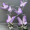 Decorazione Matrimonio Grande formato Arte della Carta 1D Farfalla Fiori in Arte della Carta Fatti a Mano Vetrina Espositiva Bellezza Display Decorazione Fotografia Evento