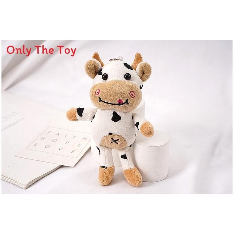

Plush Cow Keychain With Pp Cotton Filling For Gift And Collection чорний