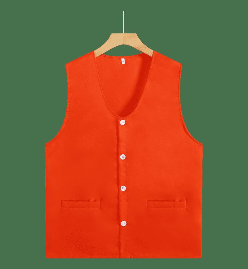 Custom Red Volunteer Vest with Logo for Adults & Children – Perfect for Activities & Public Welfare