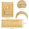 Morikuru Bamboo Pillow, Made In Japan, 20cm, Soot Bamboo, Moon Pattern, Bamboo Neck Pillow, Firm Bamboo Pillow, Bamboo Pillow, SG Wonder Zone