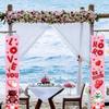 Garden Flag Decor Printed Romantic Holiday Banner Anniversary Valentines Day Party