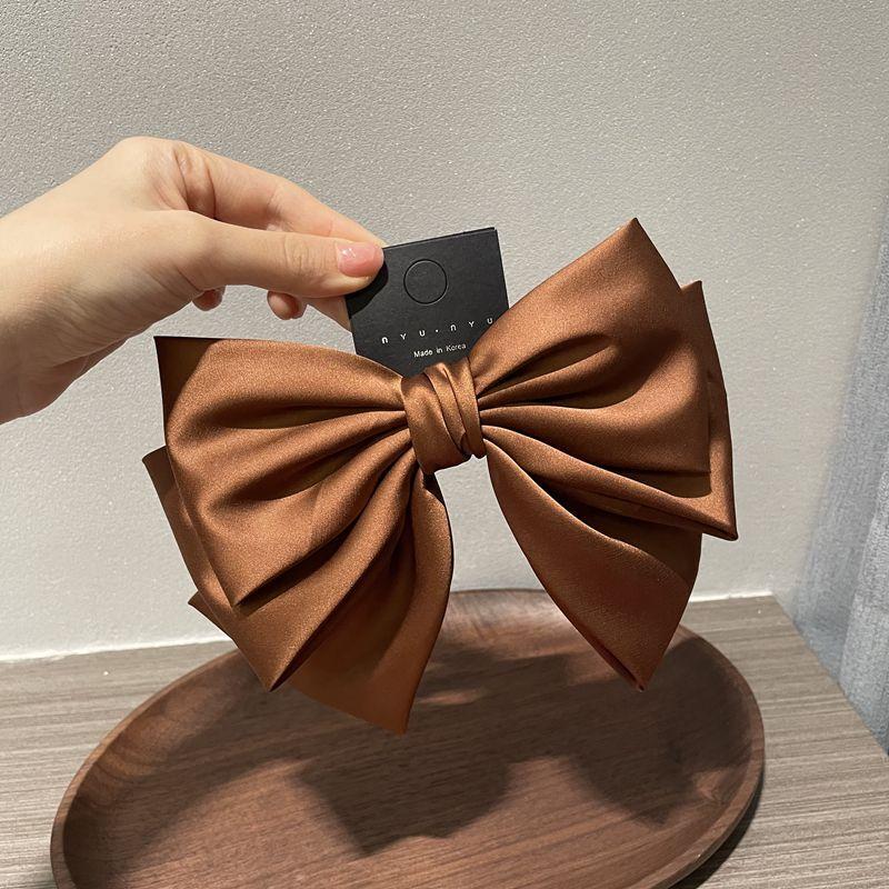 Bowknot Korean Solid Large Hair Claw Elegant Acrylic Hairpins Barrette Crab Clips for Women Girls Headwear Hair Accessories