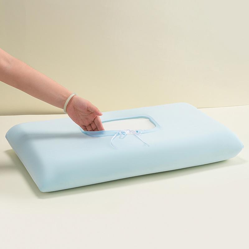 Summer Cooling Ice Silk Pillowcase Washable Breathable Air Conditioning Pillow Cover for Home Hotel Bedding Decor