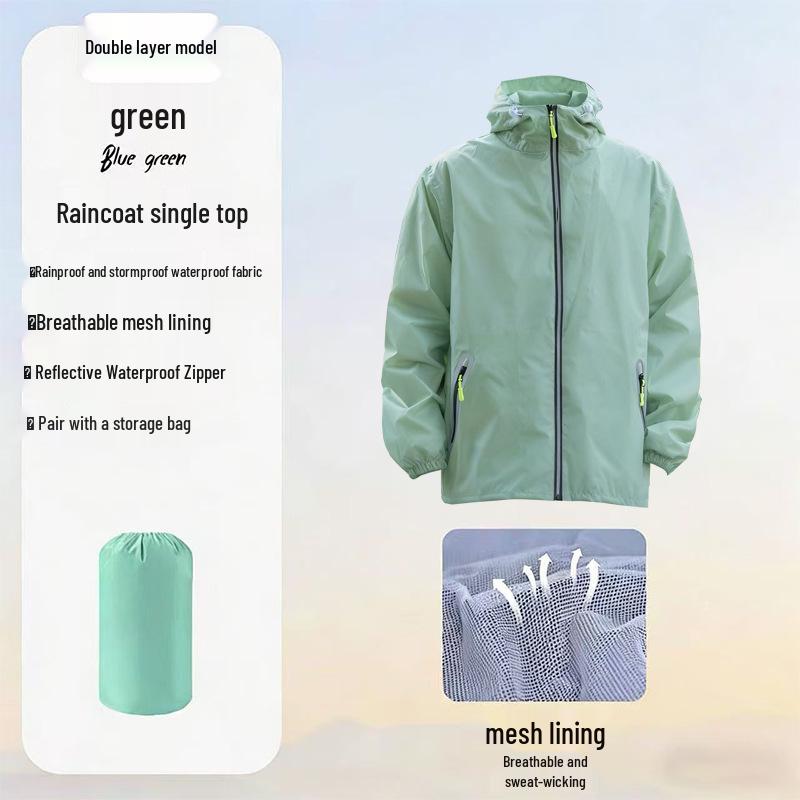 Men's Motorcycle Rain Suit - Heavy-Duty, Split-Type Full Body Outerwear for Riders