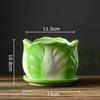 Kreative chinesische Kohl Keramikvase Kleine Pflanzentöpfe Tischdekoration Blumenarrangement Blumenvase Raum Ästhetische Dekoration