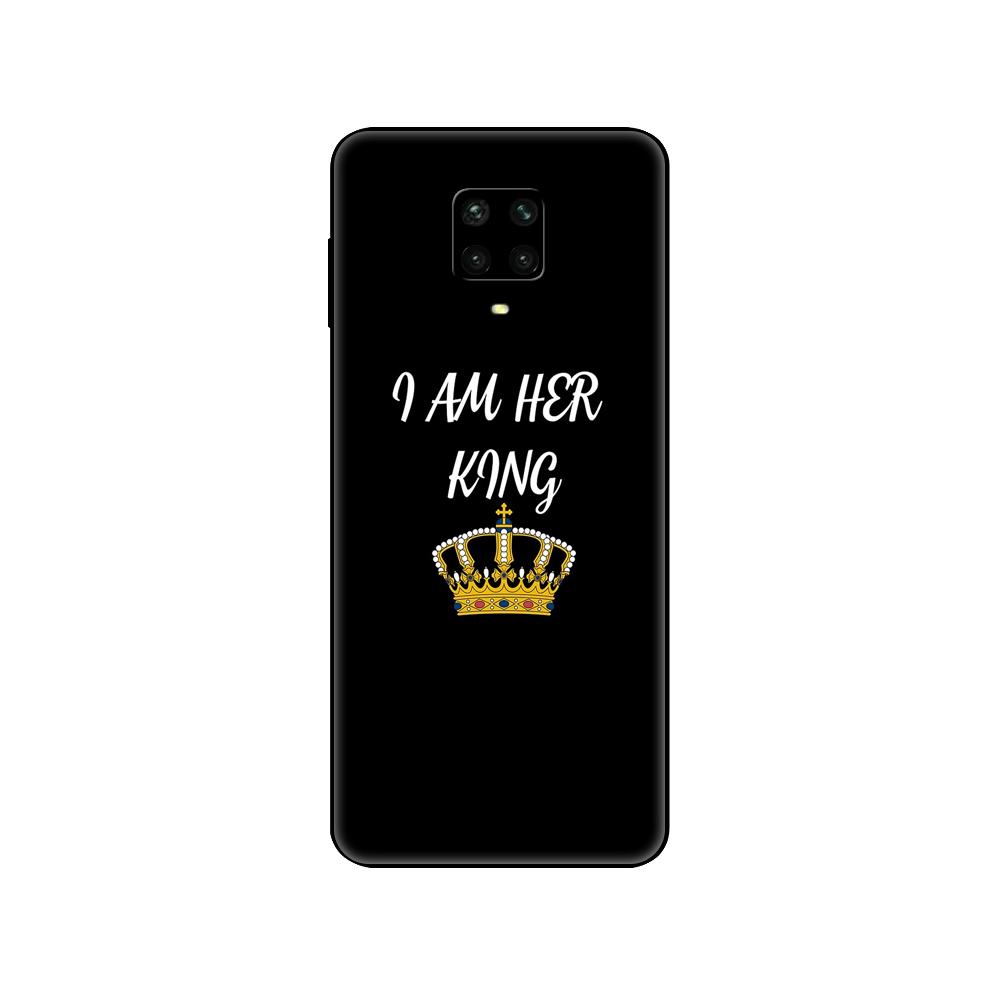 Black Tpu Case For Xiaomi Redmi 7A 8 8A 9 9A 9C Case Redmi Note 8T 8 Pro T Note 9 9S 9 Pro Case  King Queen Lovers Couple
