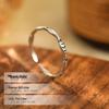Retro 925 Sterling Silver Fish Open Ring - Aged Finish Index Finger Ring for Women's Versatile Stacking Collection