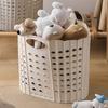 Folding Dirty Clothes Basket Plastic Hand-held Wall-mounted Clothes Storage Basket Multifunctional Portable Dirty Clothes Basket