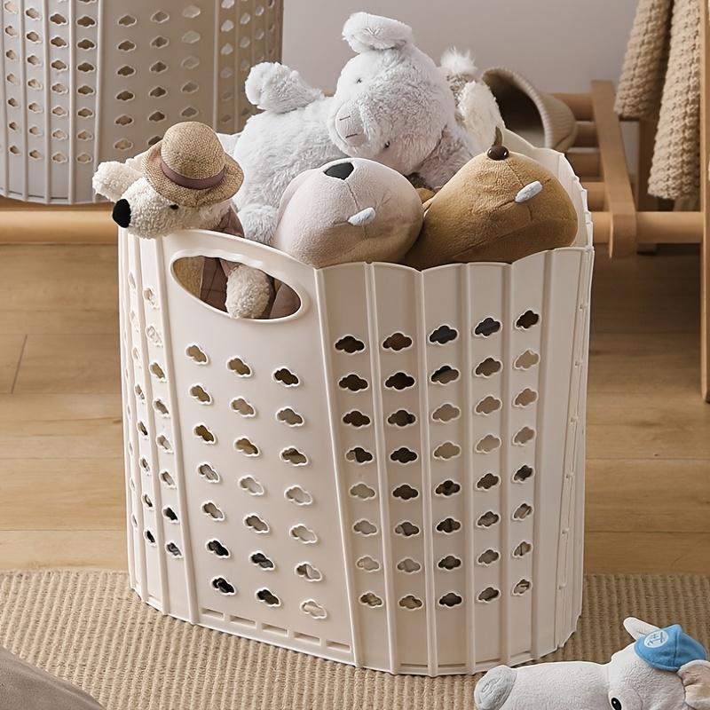 Folding Dirty Clothes Basket Plastic Hand-held Wall-mounted Clothes Storage Basket Multifunctional Portable Dirty Clothes Basket