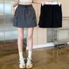 Summer Ins Korean Cargo Short Skirts Women Quick Drying Dress Girls Drawstring High Waist Thin Skirt