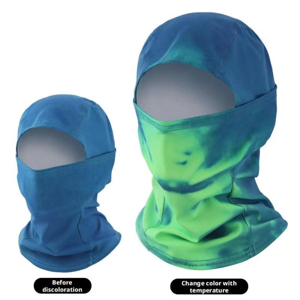 Breathable Color Changing Balaclava Temperature Sensitive Sun Protection Headwear Outdoor Riding