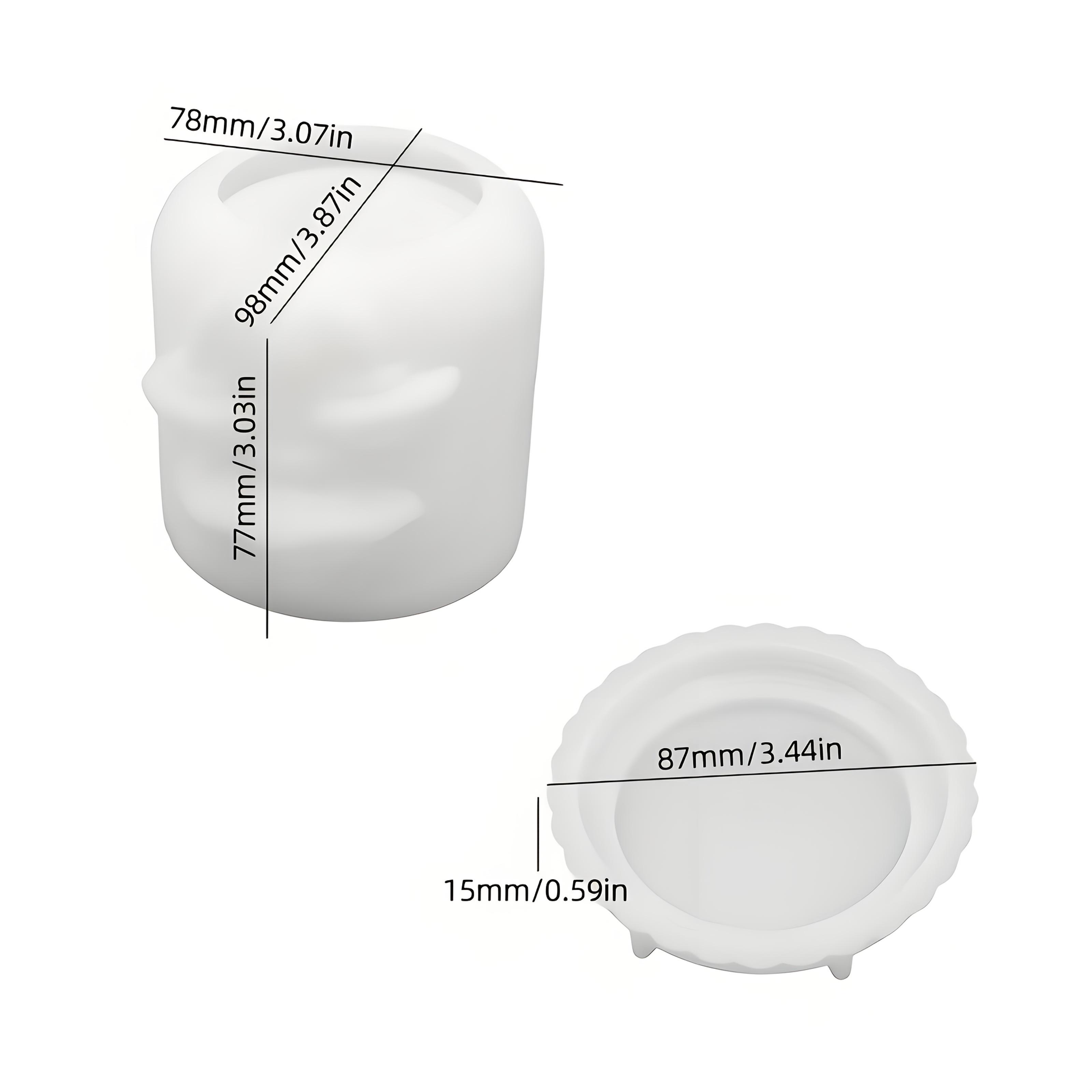 

Силиконовая форма из смолы 3D форма для подсвечника в виде гриба, форма для грибной банки с крышкой, набор форм для DIY, ручная работа, форма для гипсовой коробки для хранения