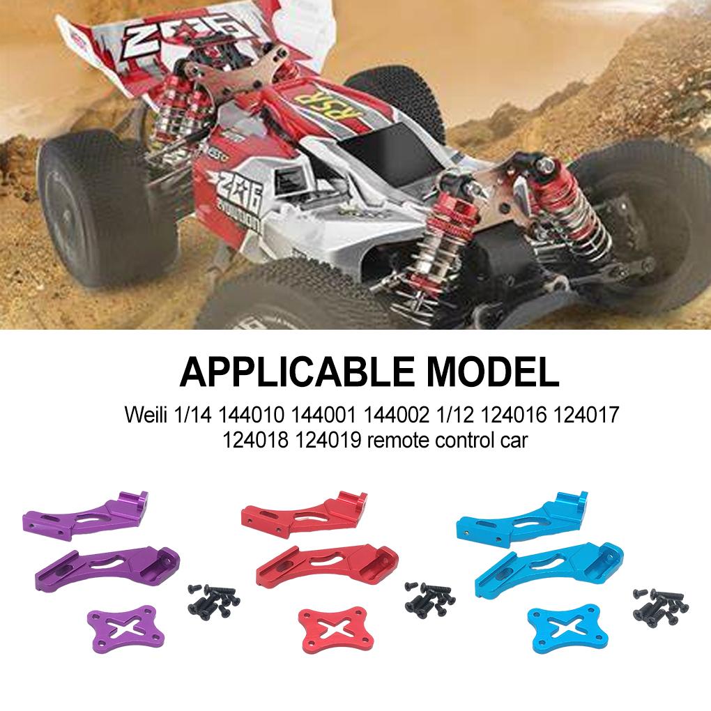 RCGOFOLLOW 2pieces Aluminum Alloy High Speed Tail Wing For 1/14 Rc Tail Wing 144001 RC Car Part RC Car Accessories