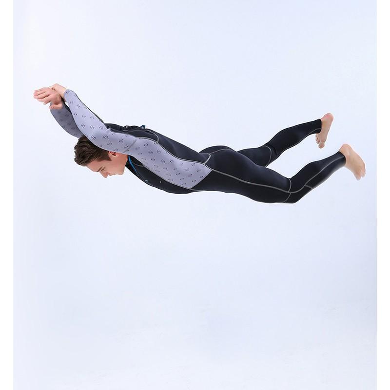 Mens 2mm Neoprene Fullsuit Wetsuit Surfing Snorkeling Diving UV Protection Summer Autumn Water Sports Gear