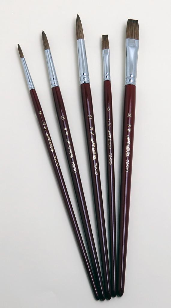 Namurataiseidou akvarelový štětec SW sada 5 ks