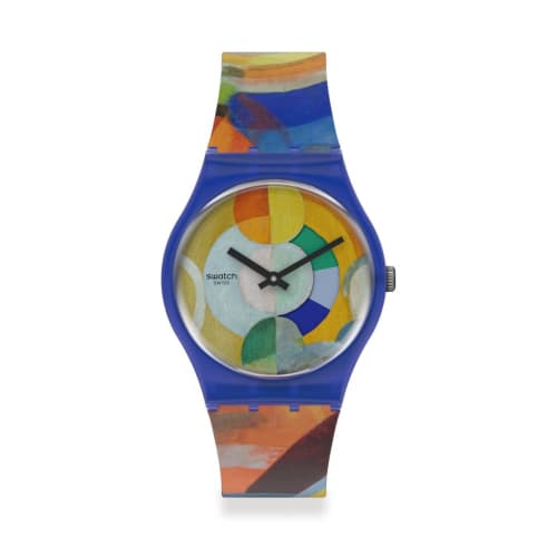 

Swatch Carousel by Robert DeLaunay Gent GZ712 Blue Watch