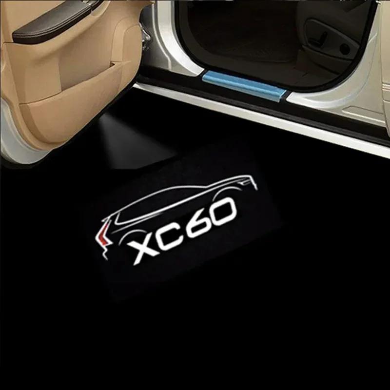 LED HD Logo For VOLVO Polestar 1 2 V60 XC40 Car Door Light Projector Ghost KYTR3 Shadow Laser Welcome Light Courtesy Atmosphere Lamps