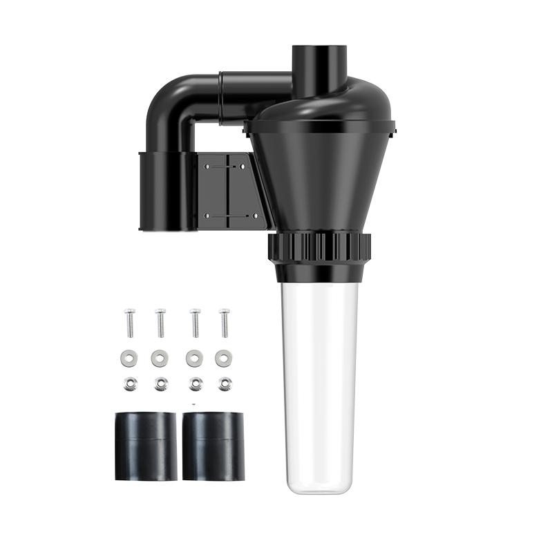 Double Filtration Cyclone Dust Collector 50mm/2'' DIY Turbocharged Woodworking Filter Industrial Separator Collector Canister