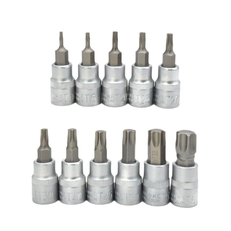 34Pcs Star Socket & Bit Set Electronic Safety Drill Driver Handheld Tool for Mechanics DIYer Enthusiasts Household Tasks