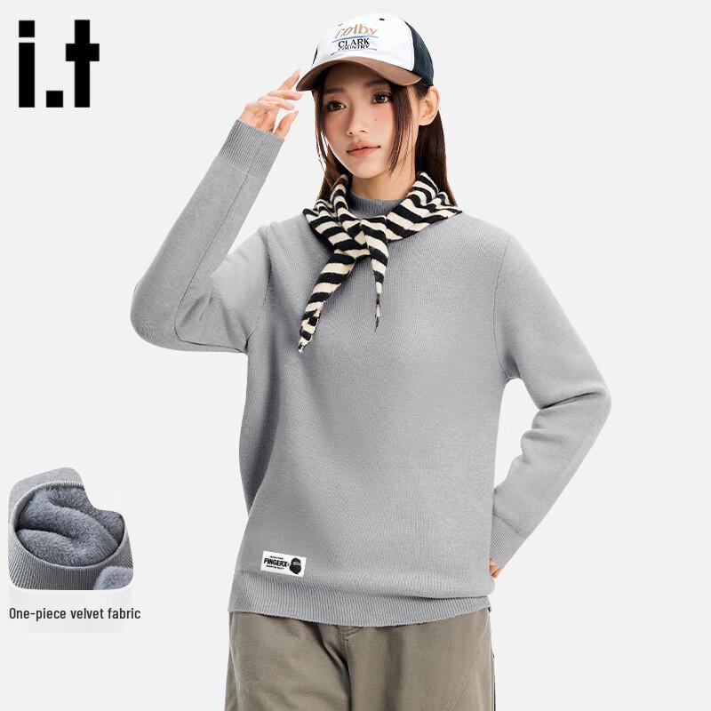 Fingercroxx Unisex Fleece-Lined Mock Neck Pullover L