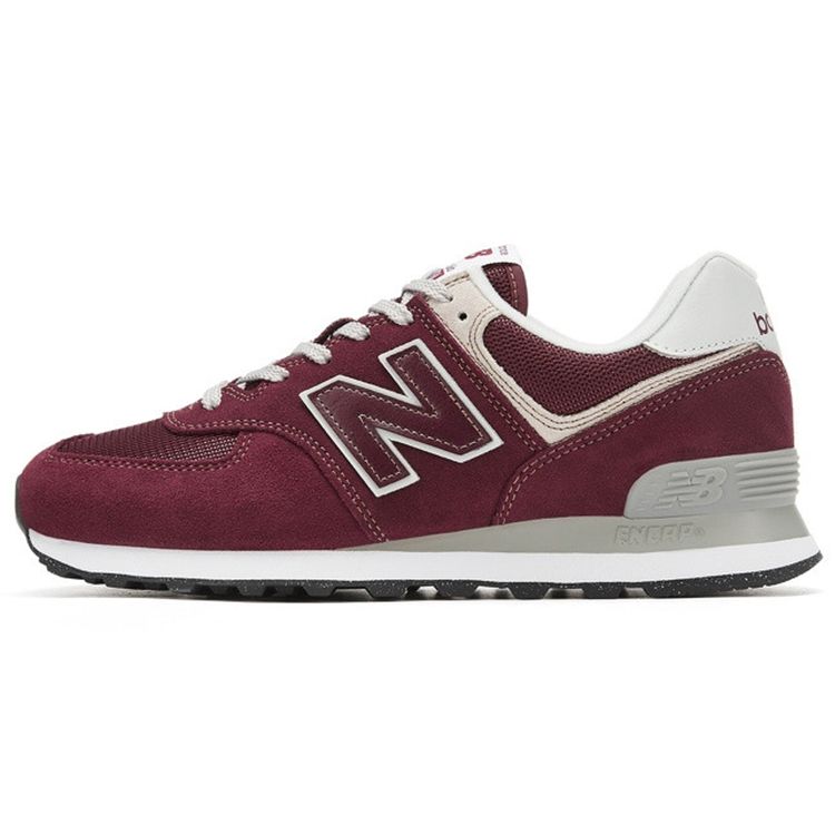 New Balance 574 Core Pack — Кроссовки унисекс бордовые красные белые ML574EVM 37.5