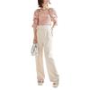 [Majestic Legon] High-Waist Slacks Pants 1037056308 S Ivory