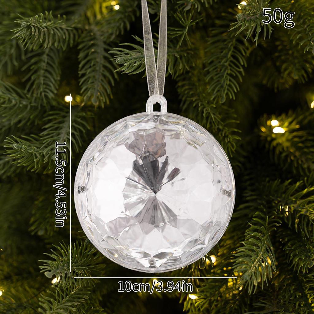Christmas Acrylic Ornaments: Bow, Snowflake, Teardrop, Star, Rhombus, and Tree Window Decorations