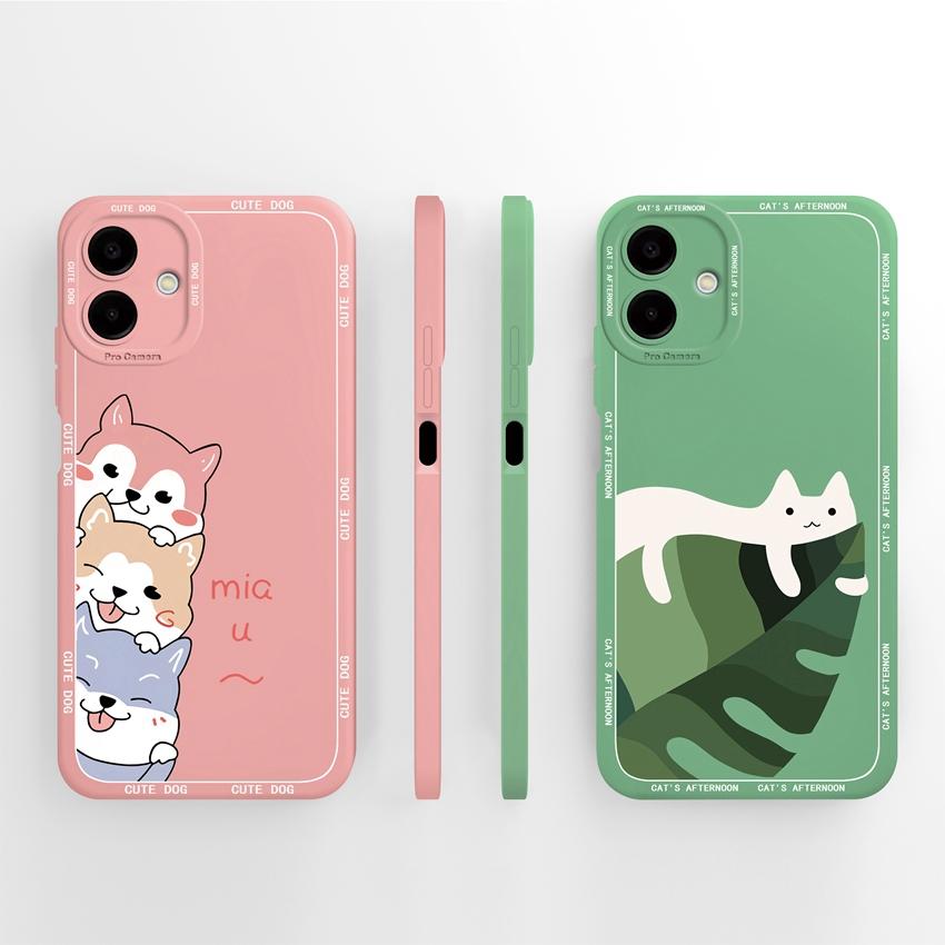 Sacs pour téléphone Pour Samsung A07 M07 F07 A17 M17 F17 M36 F36 M56 S26 Plus A25 Motifs Étiquette Mode Coque Arrière Souple en Silicone antichoc Pour Boîtier Samsung