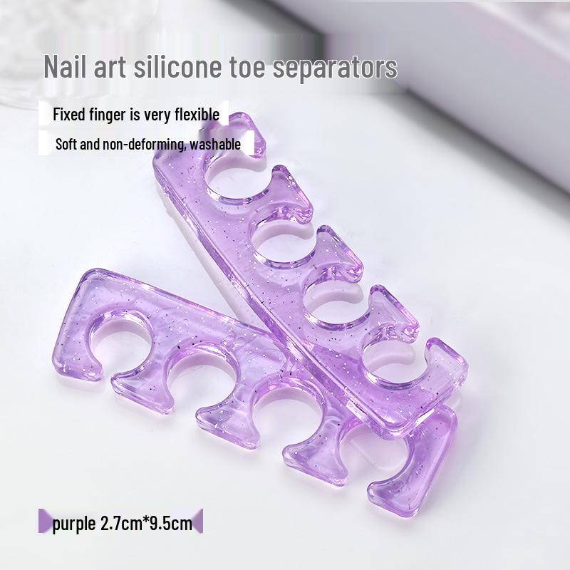 Silicone Toe Separators for Nail Art – Reusable Gel Polish Tool for Hands and Feet