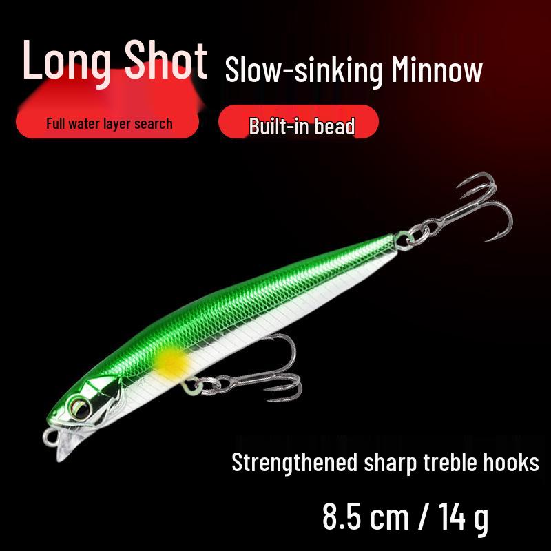 Silverfish Minnow Lure: Long Cast, Hovering, Slow-Sinking, Multi-Species Fishing for Asp & Bass