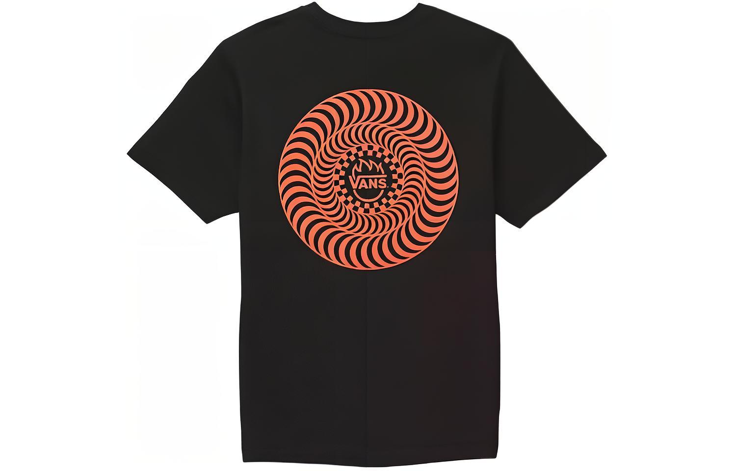 Vans x SPITFIRE Wheels T Shirt Collaboration, Kids Apparel T Shirt Black Kids VN000GFGBLK M