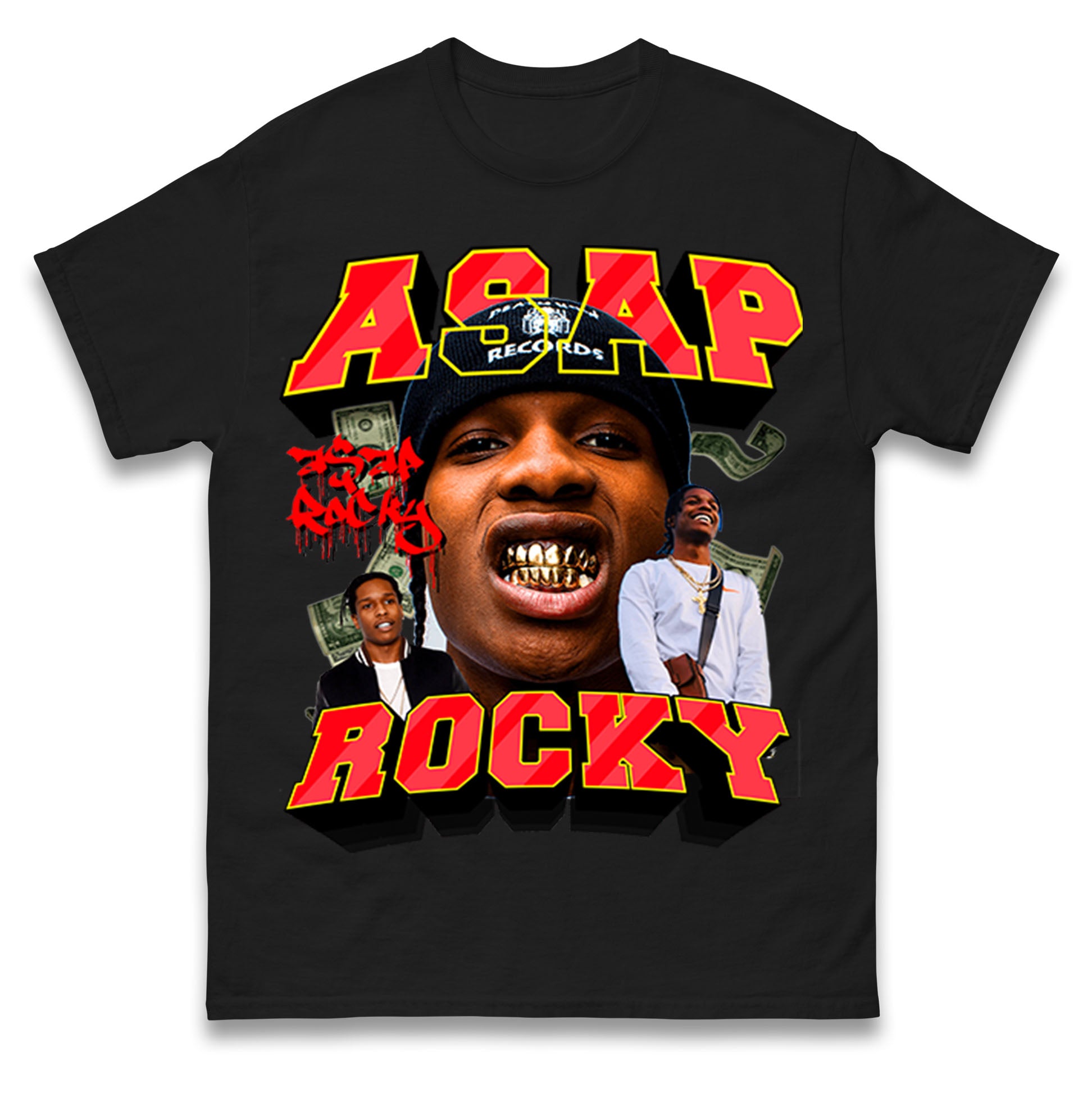 ASAP Rocky asap rocky Футболка Футболка Мужская Женская Унисекс Топы Футболки 4XL