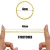 150Pcs Elasticity Fasteners Rubber Bands Yellow Elastic Stretchable Bands  Packaging Goods