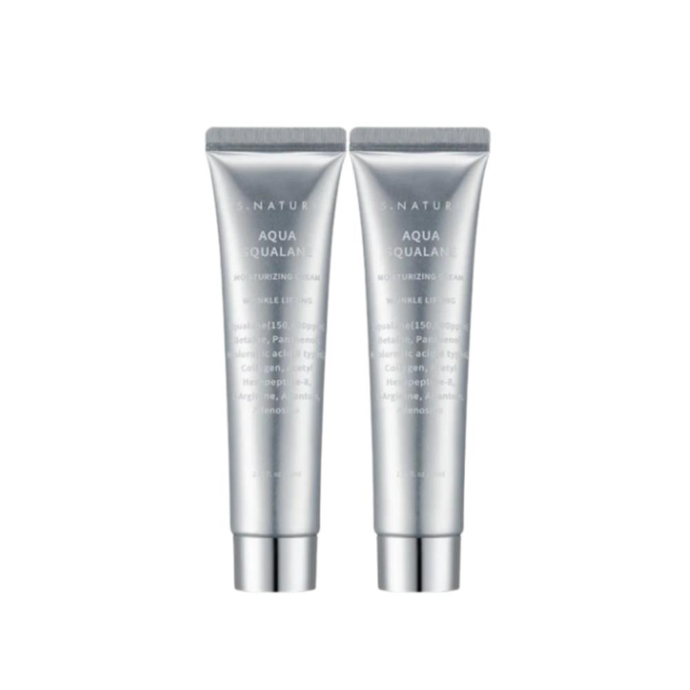 

S.NATURE Aqua Squalane Moisturizing Cream Deep Hydration & Barrier Care 60ml + 60ml