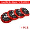 4 PZ OD 133 MM Tappo Ruota Sportiva Car Emotion Equip Scorpion Copriruota Tappo Centrale Robusto Copriruota Borchia per Fiat 500