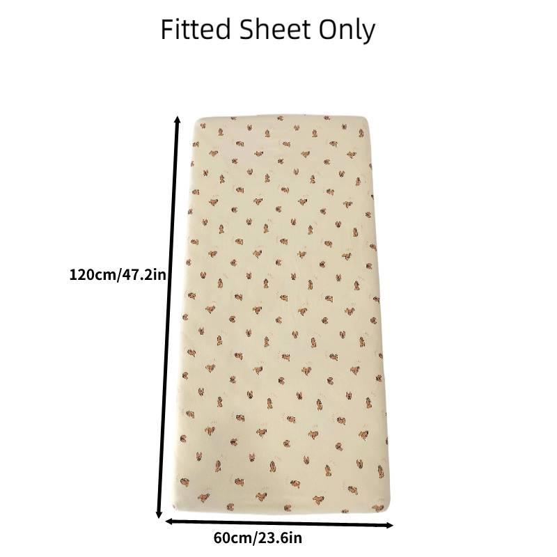 Multi-piece Baby Crib Bedding Set, Four-season Use, Pure Cotton Fabric, Available In Multiple Cute Designs