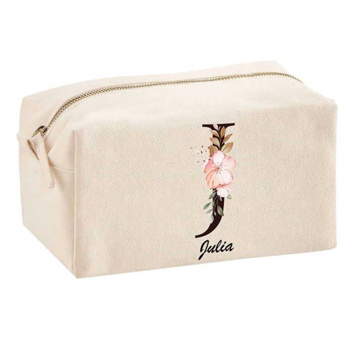 Multifunction Pouch Julia Letter Flower Birthday Christmas Gift Personalized Original Idea | School Pouch Office Supplies