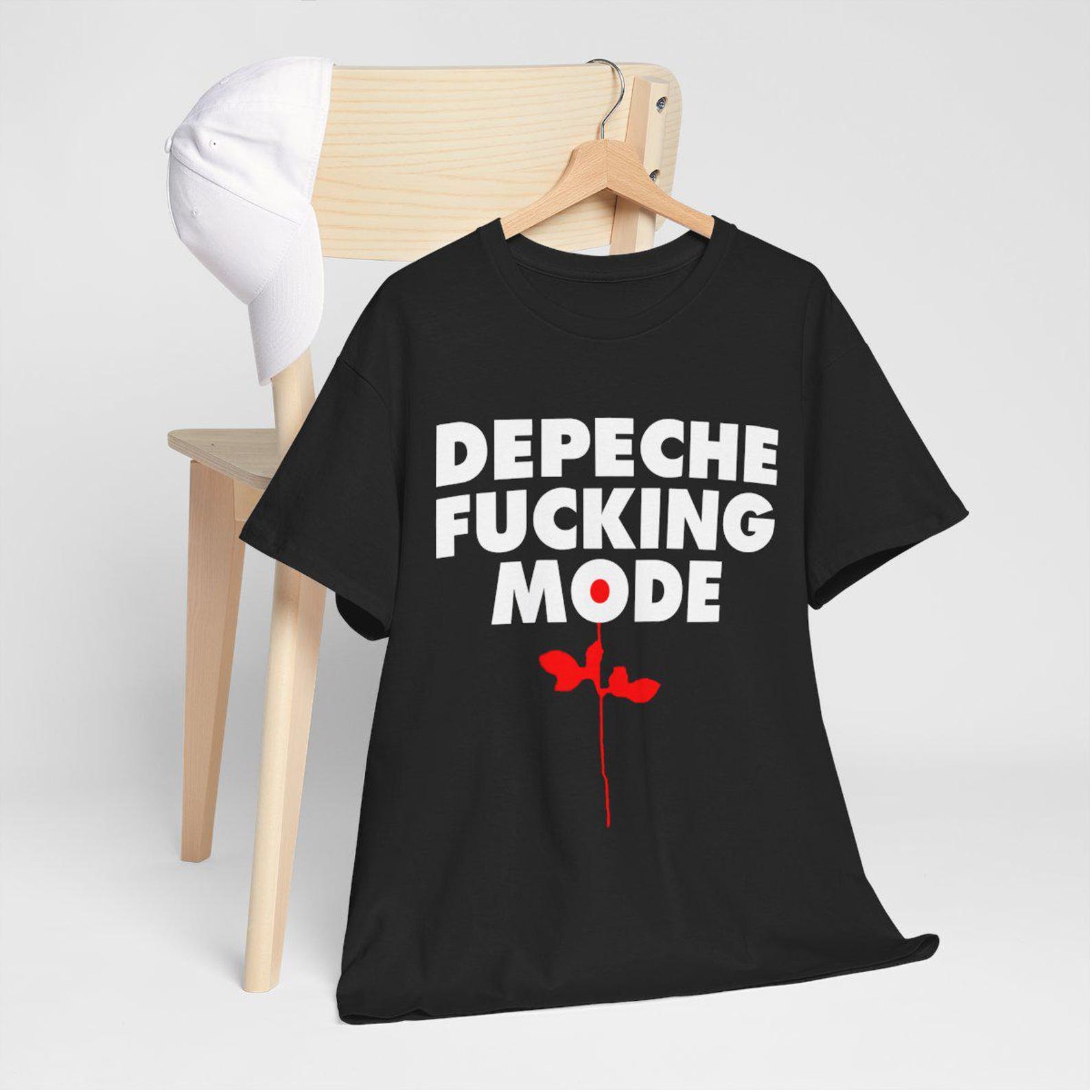 Depeche Fucking Mode Tee New Wave Synthpop Goth Tee L