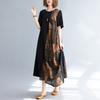 Sommer Retro Bedrucktes Lockeres Übergroßes Damen Strandkleid