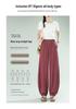2026 Women's High-Waist Wide-Leg Ice Silk Pants - Plus Size, Loose Fit, Slimming Casual Summer Wear